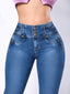 Jeans skinny corto de cadera alta N4854C