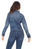 Chamarra de mezclilla denim rígida de dama mod.S4365