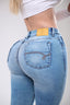 Jeans super skinny corto de cadera alta SB4604