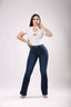 Jeans campana de cadera media SB4796