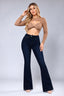 Jeans boot cut de cadera alta SB4844